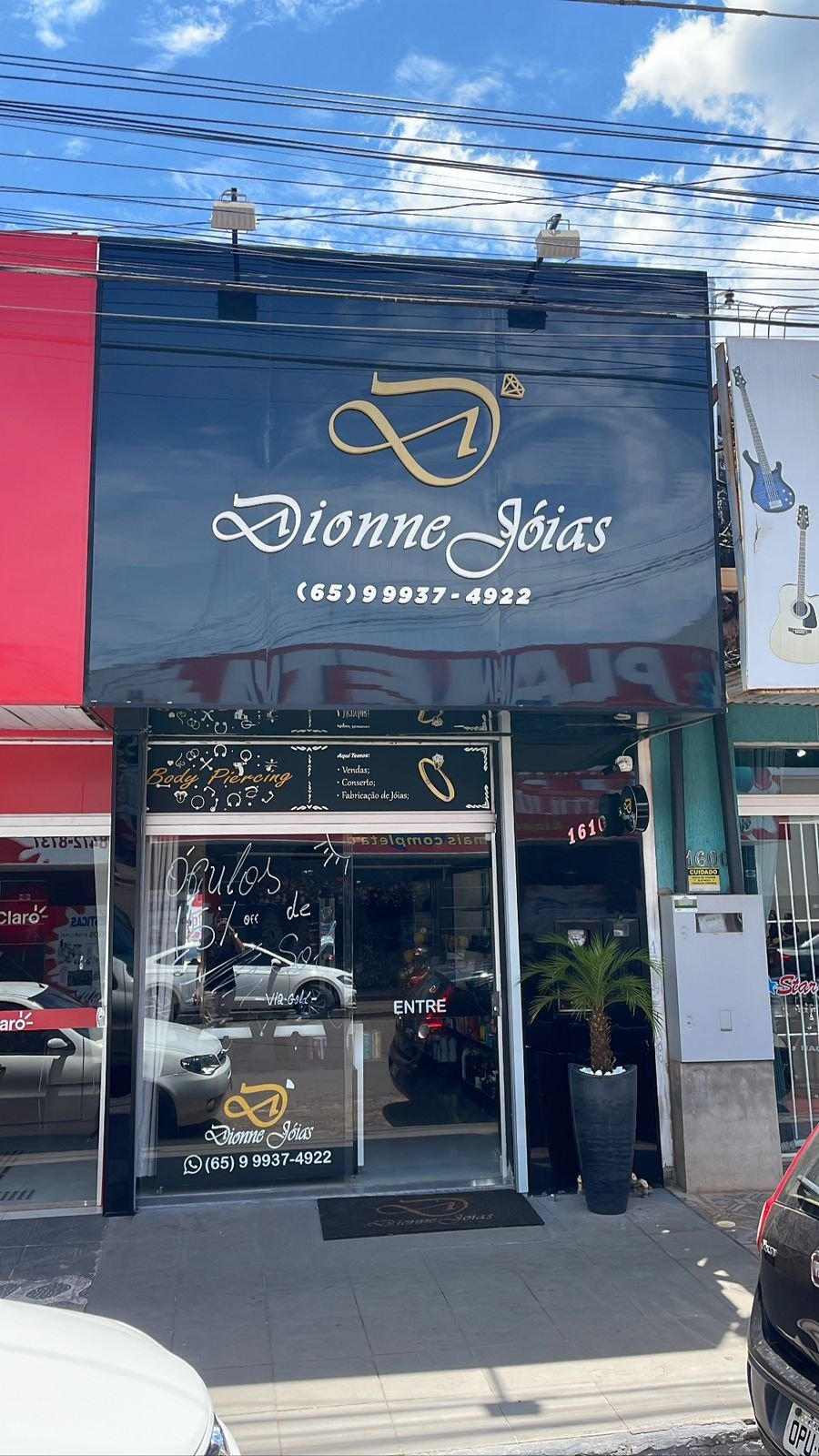 Fachada da Dionne Joias na Avenida Marechal Rondon
